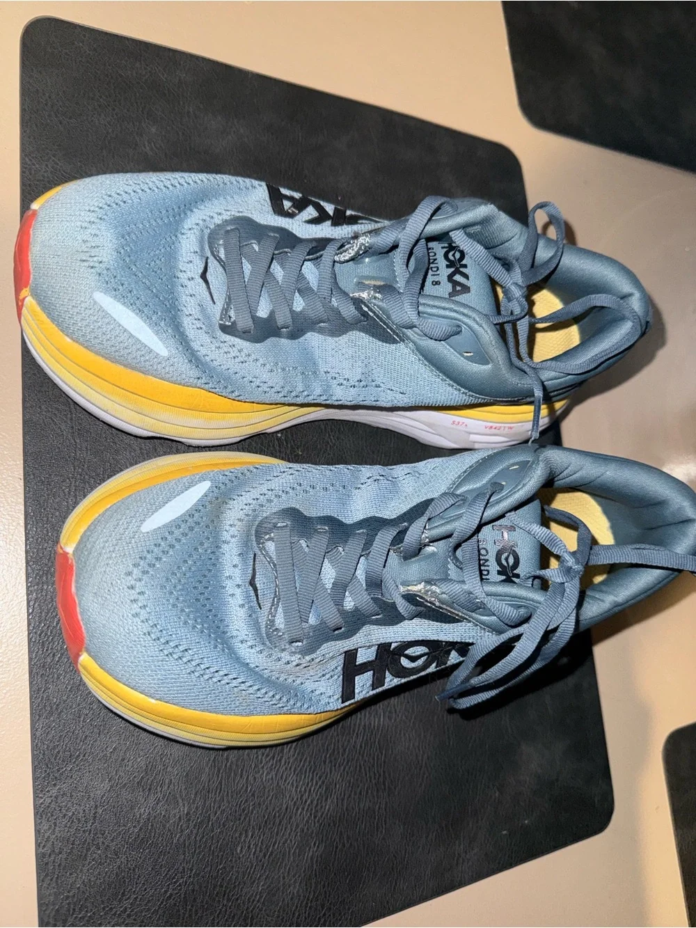 Hoka Women Bondi Blue 🩵💛🧡❤️Running Shoes Size 7D